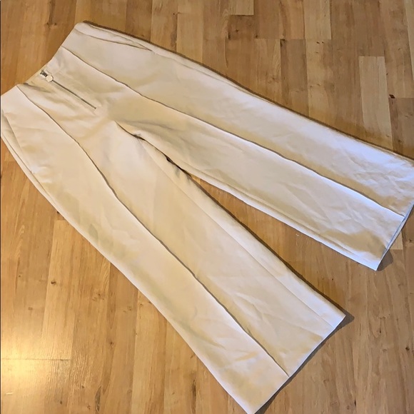 Wilfred pant front zipper sz 2 cream
